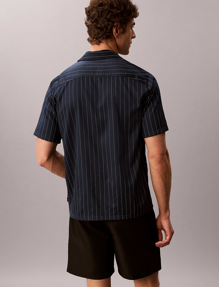 Calvin Klein - S/S BUTTON DOWN - short-sleeved shirts - 20163 dotted pinstripe+enchanted bl - 2