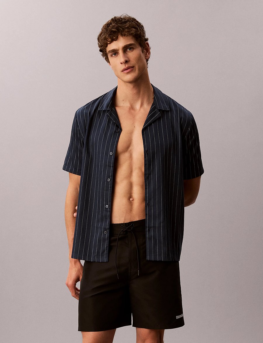 Calvin Klein - S/S BUTTON DOWN - short-sleeved shirts - 20163 dotted pinstripe+enchanted bl - 3