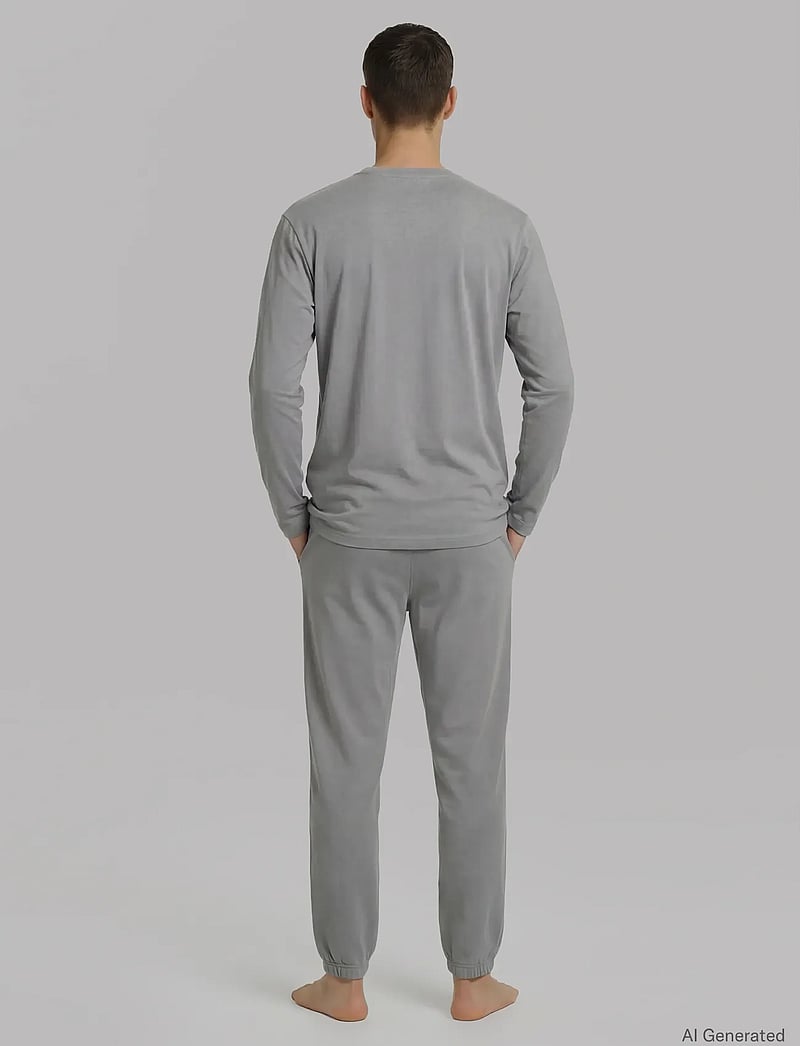 Calvin Klein - MONOGRAM L/S JOGGER SET - trainingsanzug - misty grey - 2