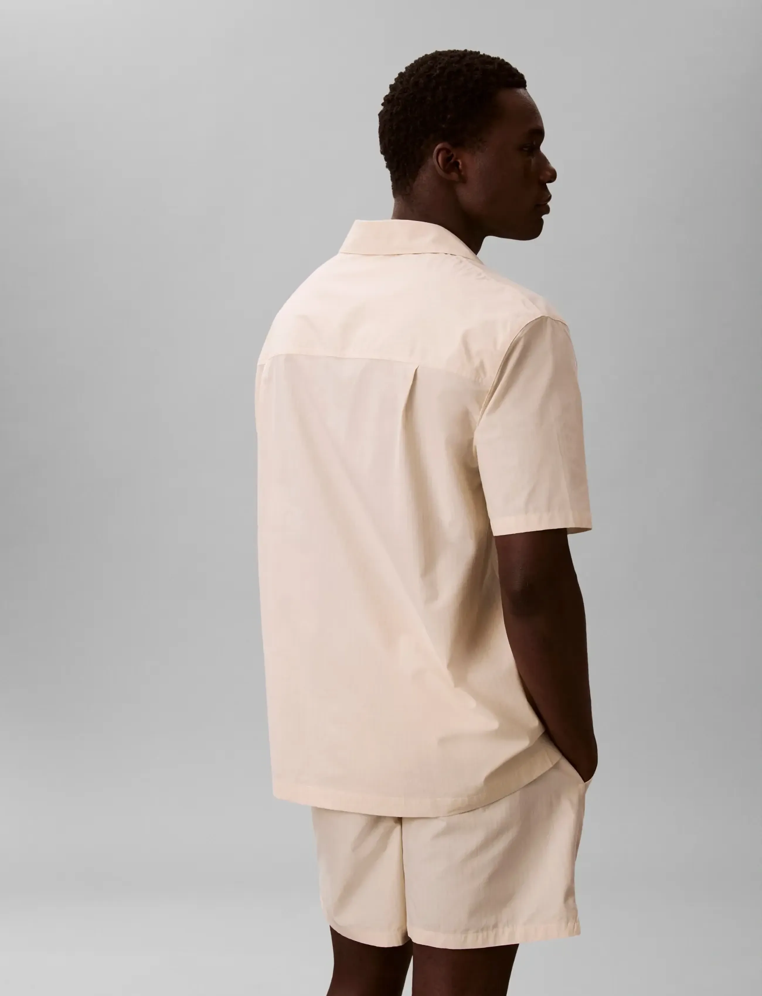 Calvin Klein - HERITAGE CREST S/S BUTTON DOWN - kurzarmhemden - slim stripe chalk - 2