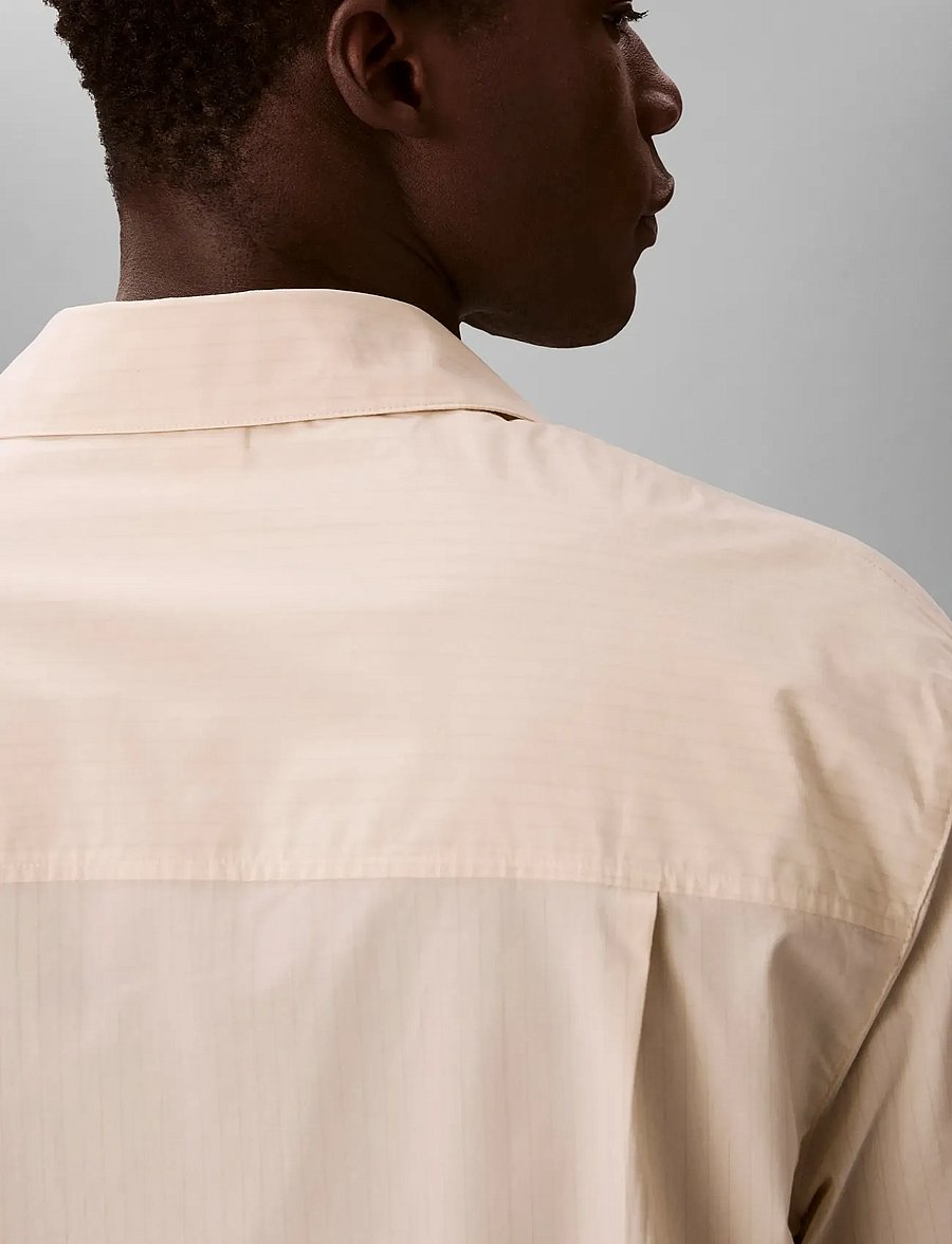 Calvin Klein - HERITAGE CREST S/S BUTTON DOWN - kortærmede skjorter - slim stripe chalk - 4