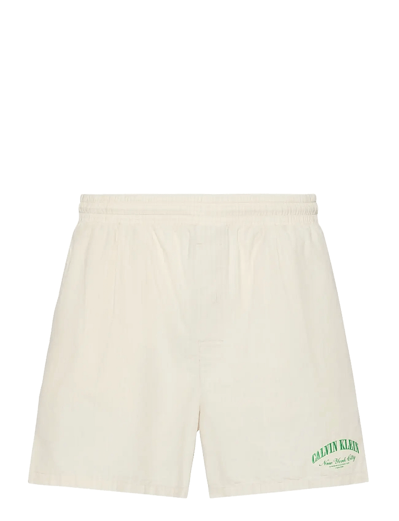 Calvin Klein - HERITAGE CREST SLEEP SHORT - casual shorts - slim stripe chalk - 1