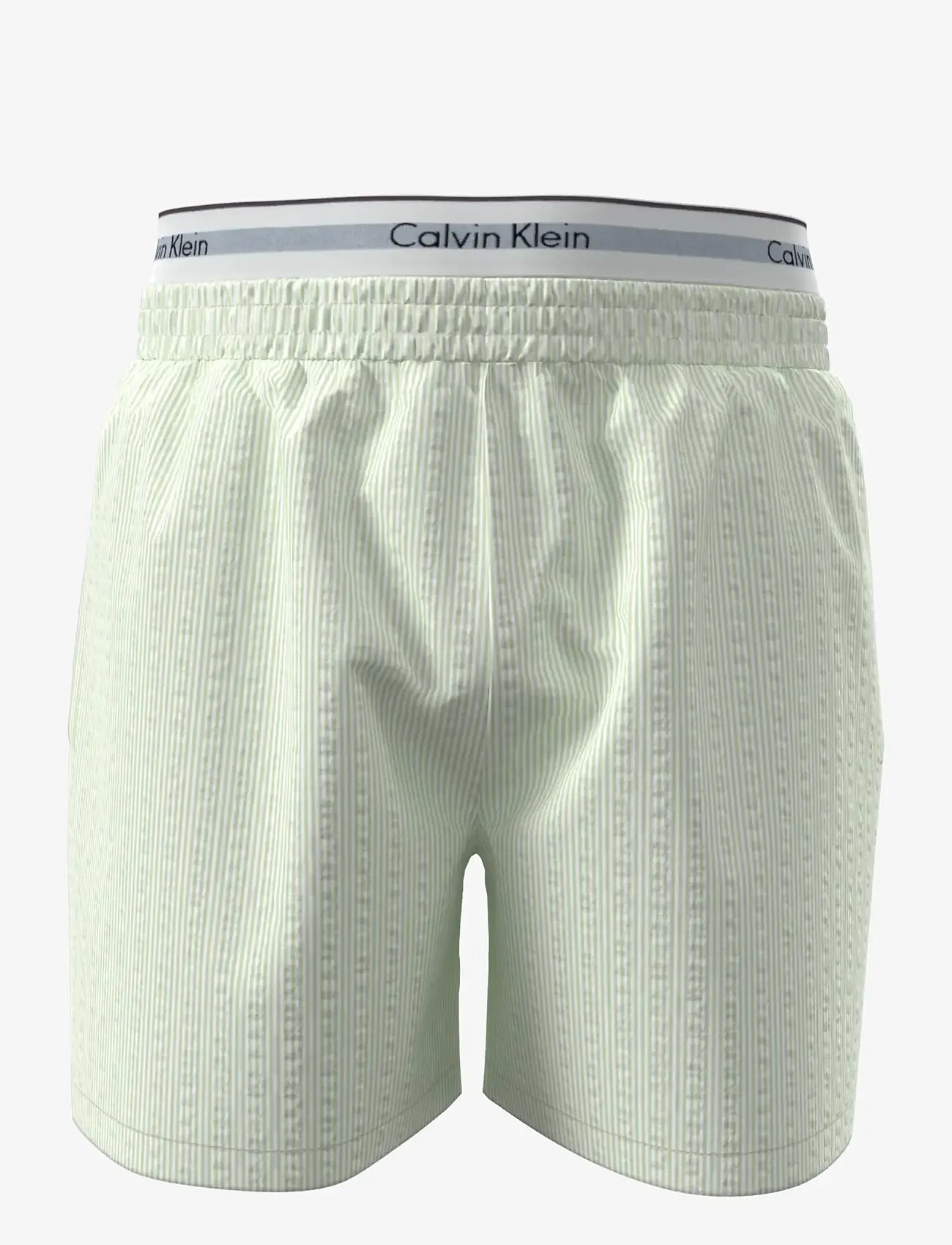 Calvin Klein - SEERSUCKER SLEEP SHORT - bas de pyjama - dime stripe seafoam wave - 1