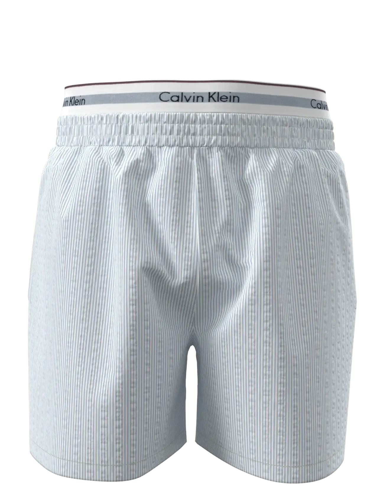 Calvin Klein SEERSUCKER SLEEP SHORT - Pyjama bottoms - DIME STRIPE BALLAD BLUE / blue