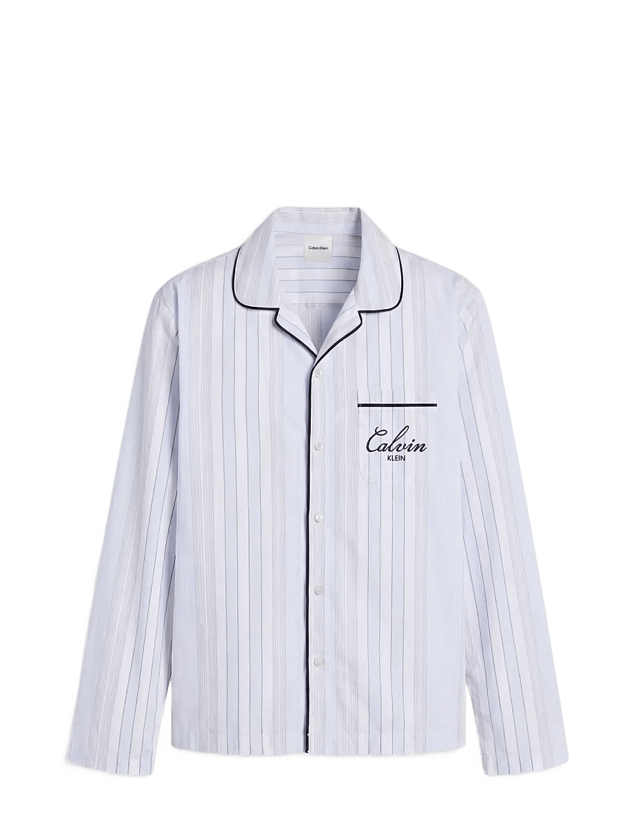 Calvin Klein - SCRIPT L/S BUTTON DOWN - nattrøjer - 21632 crest stripe+ice castle - 1