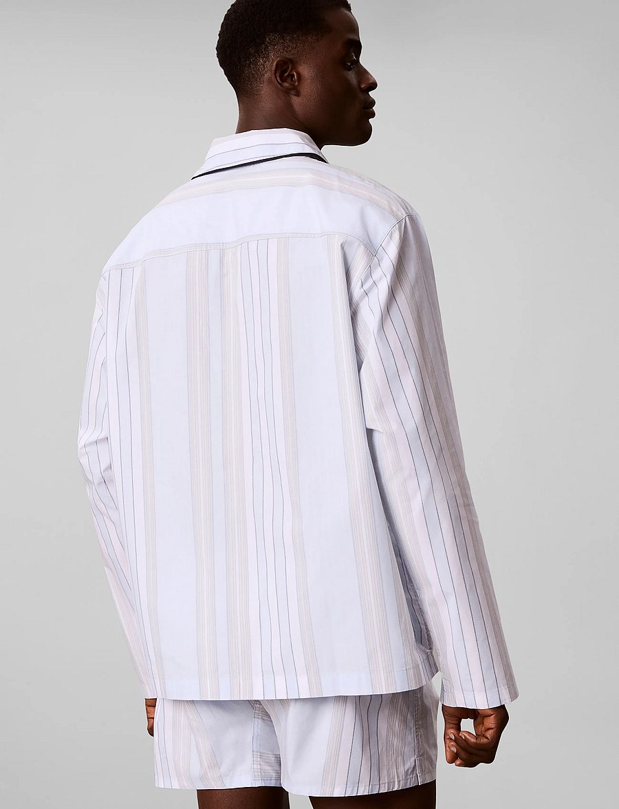 Calvin Klein - SCRIPT L/S BUTTON DOWN - nattrøjer - 21632 crest stripe+ice castle - 2