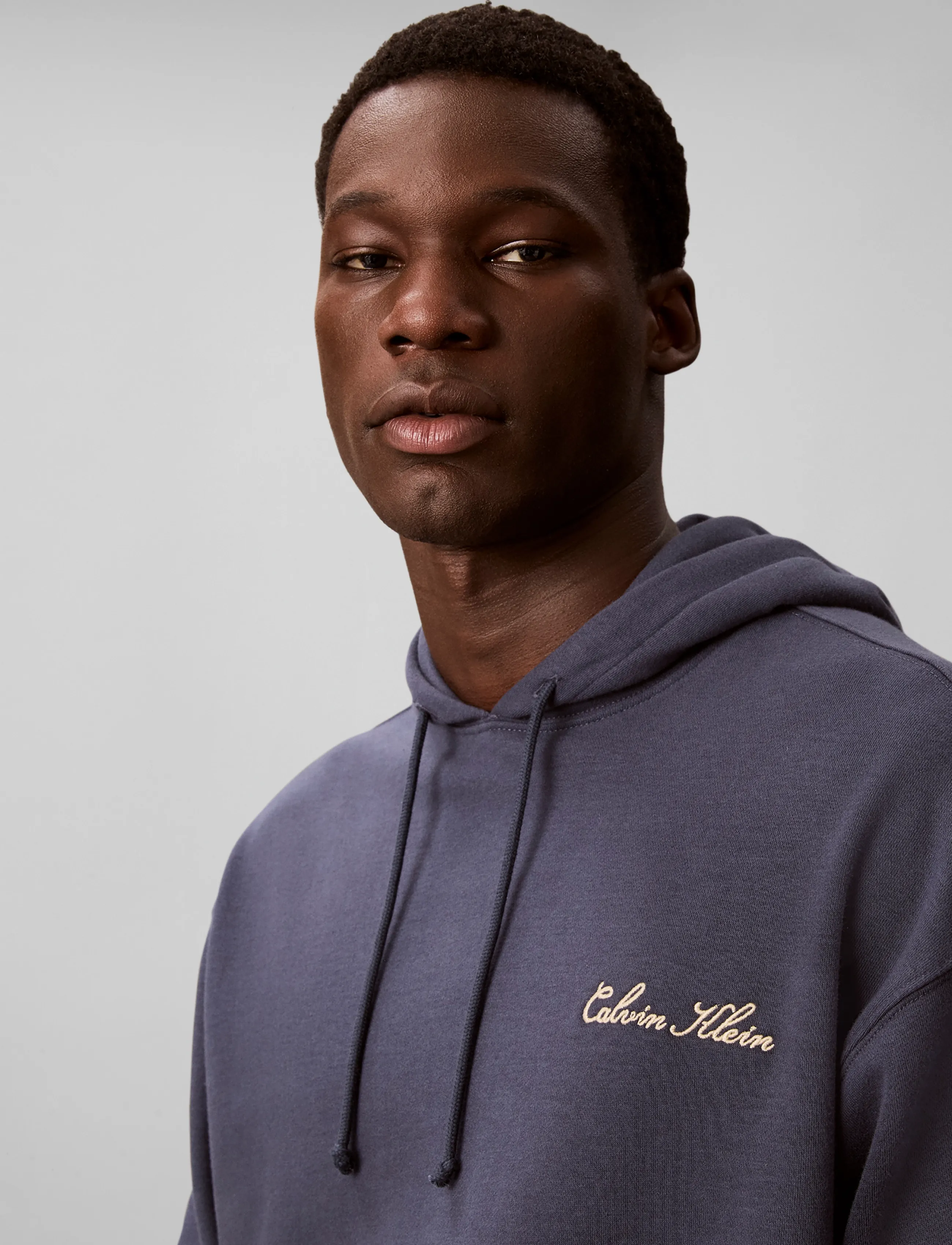 Calvin Klein - SCRIPT L/S HOODIE - hættetrøjer - blue nights - 4