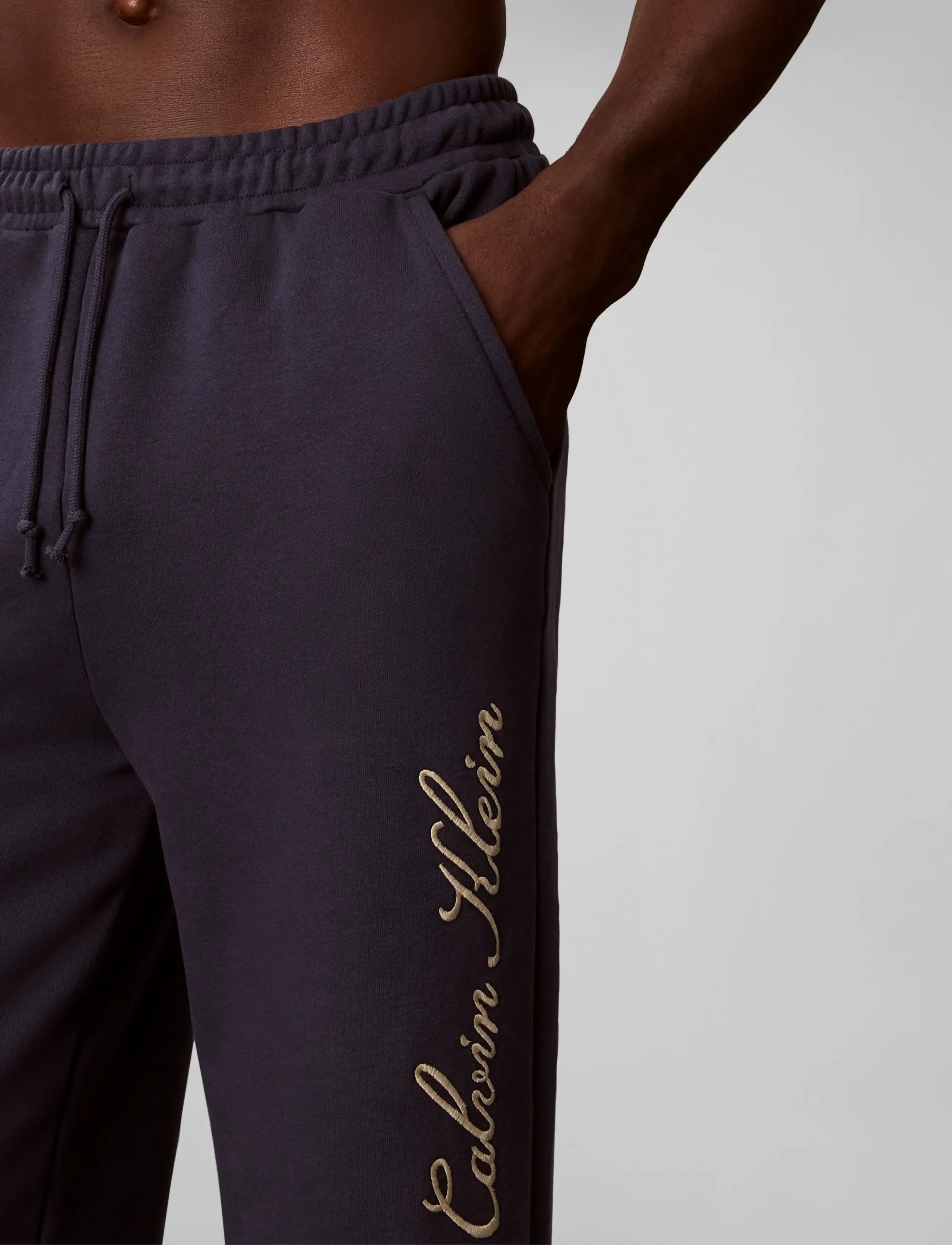 Calvin Klein - SCRIPT JOGGER - sweatpants - blue nights - 4