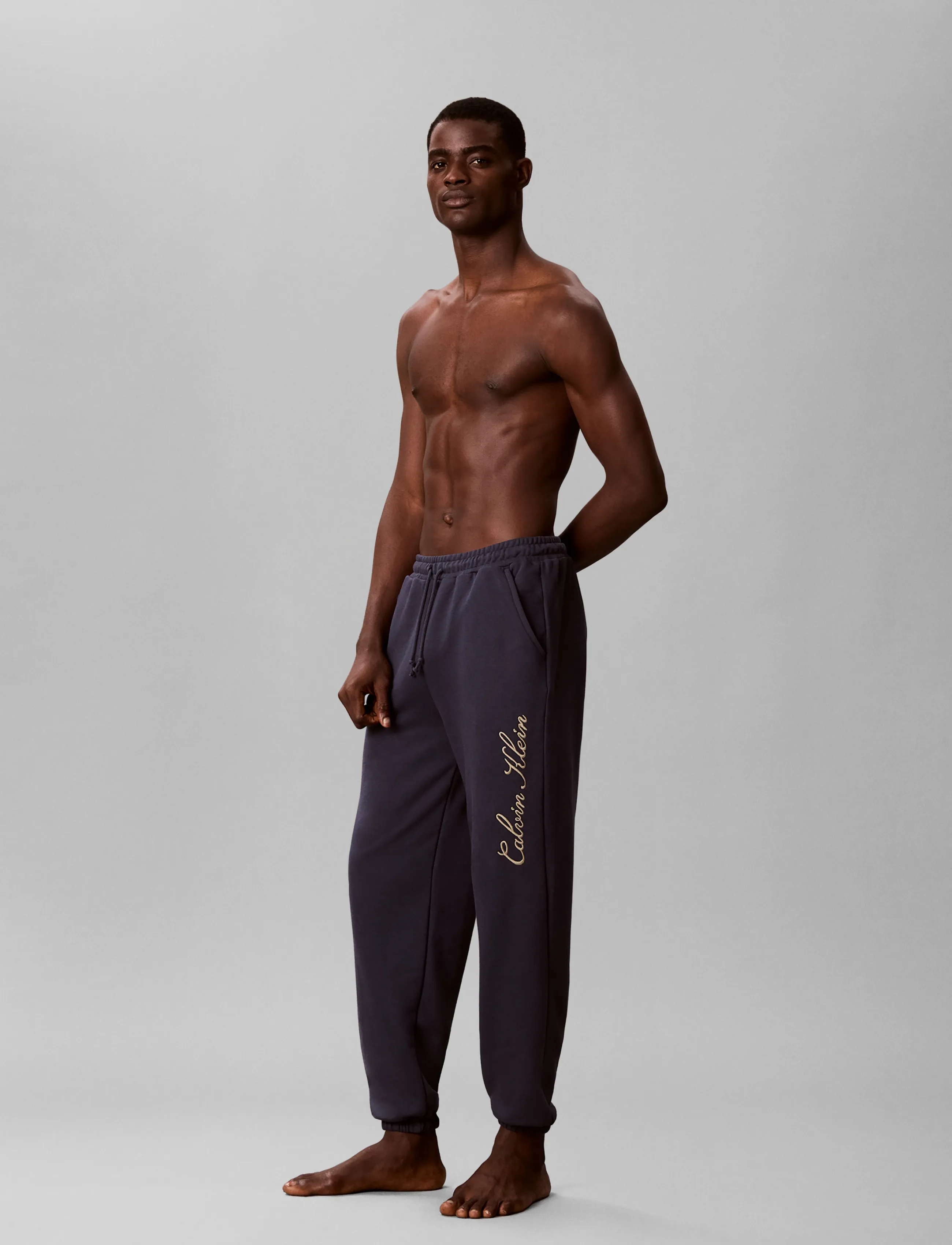 Calvin Klein - SCRIPT JOGGER - sweatpants - blue nights - 5