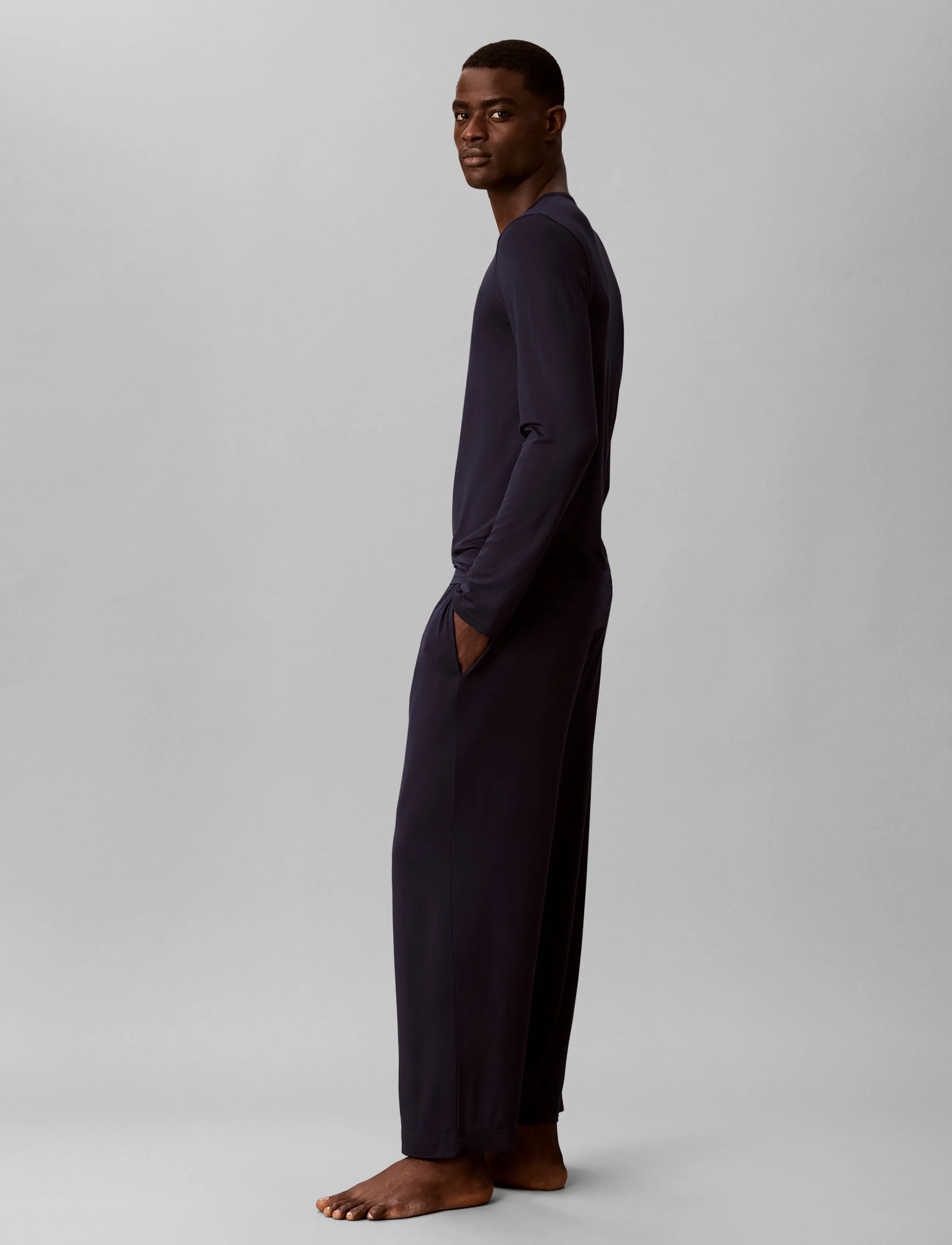 Calvin Klein - MODAL L/S PANT SET - pidžaamakomplektid - shoreline - 5