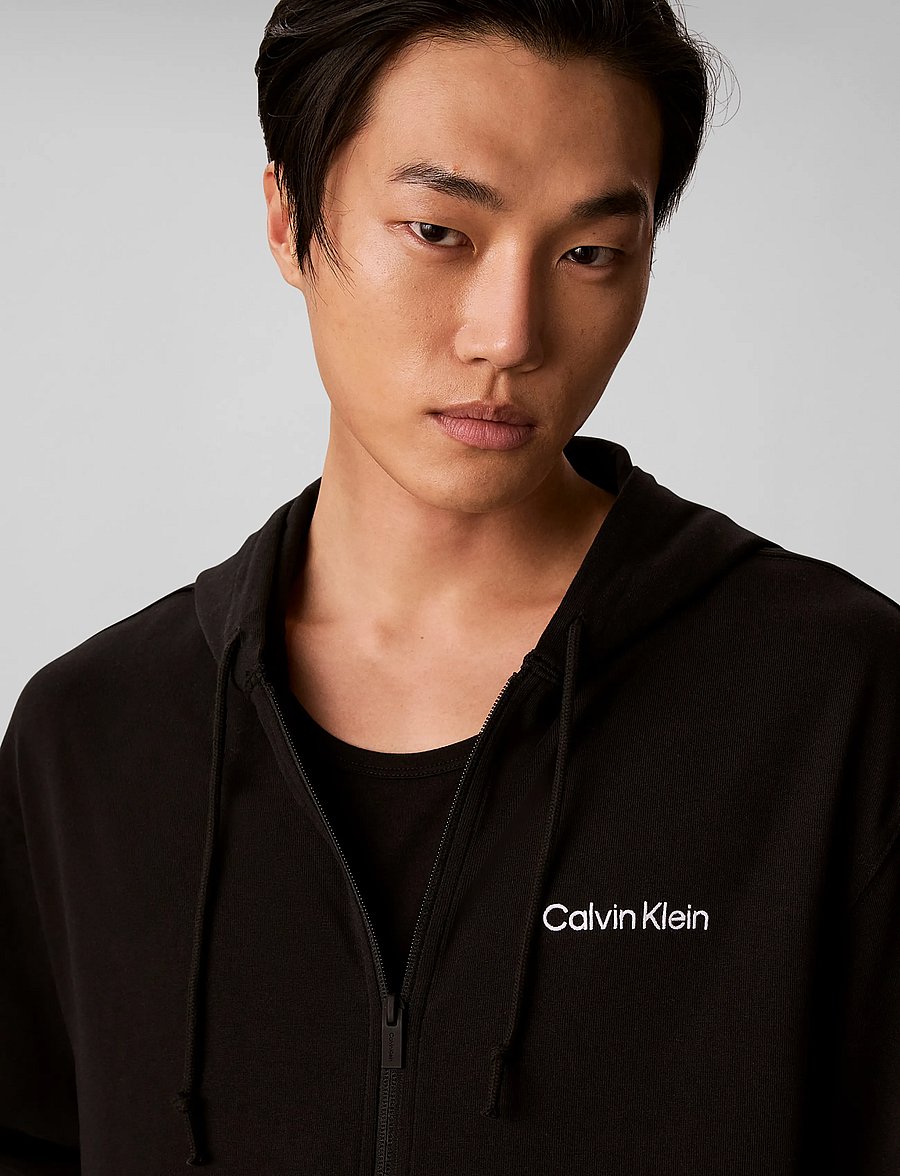 Calvin Klein - ICON ESSNL L/S FULL ZIP HOODIE - kapuzenpullover - black - 4