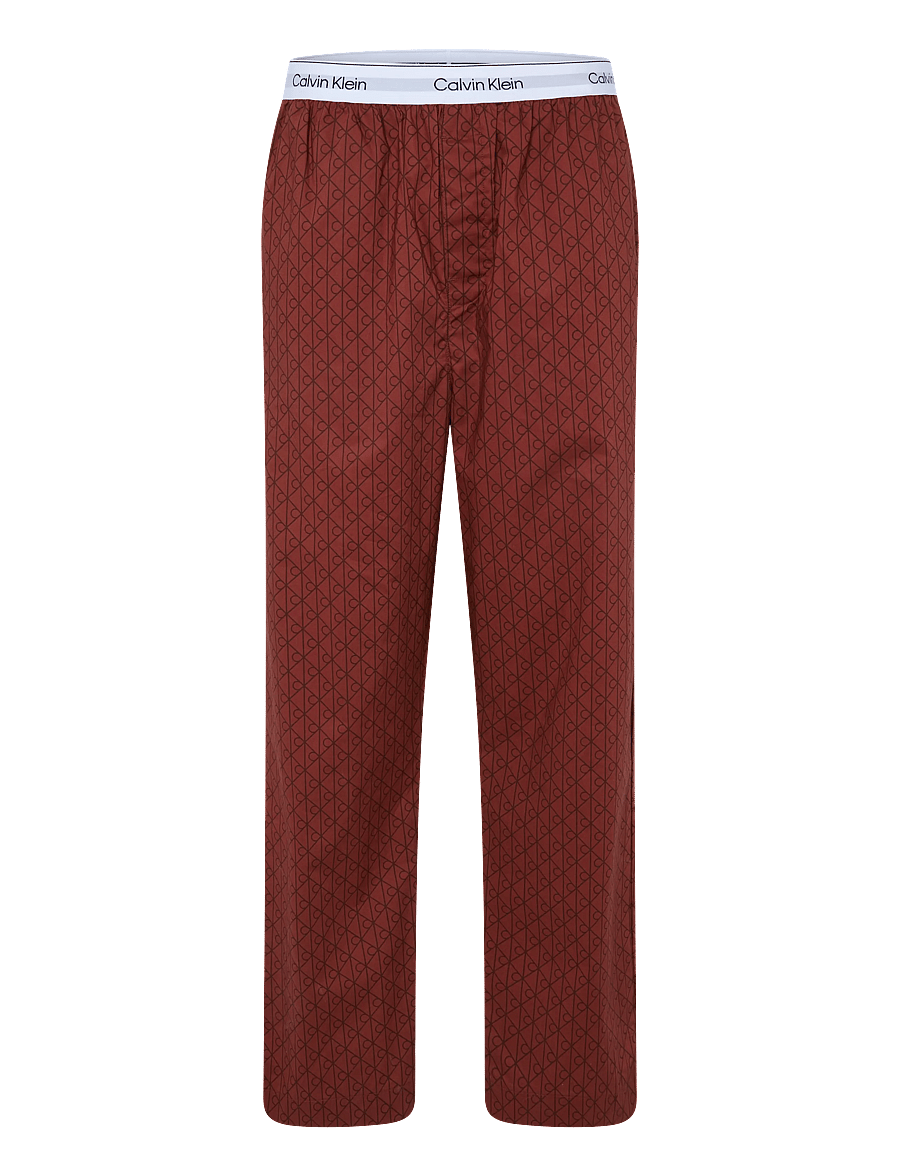 Calvin Klein - HOLIDAY LS TEE PANT SET - pyjamasset - brown velvet top w dual emblem sp - 3