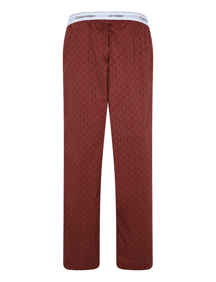 Calvin Klein - HOLIDAY LS TEE PANT SET - pyjamasset - brown velvet top w dual emblem sp - 4