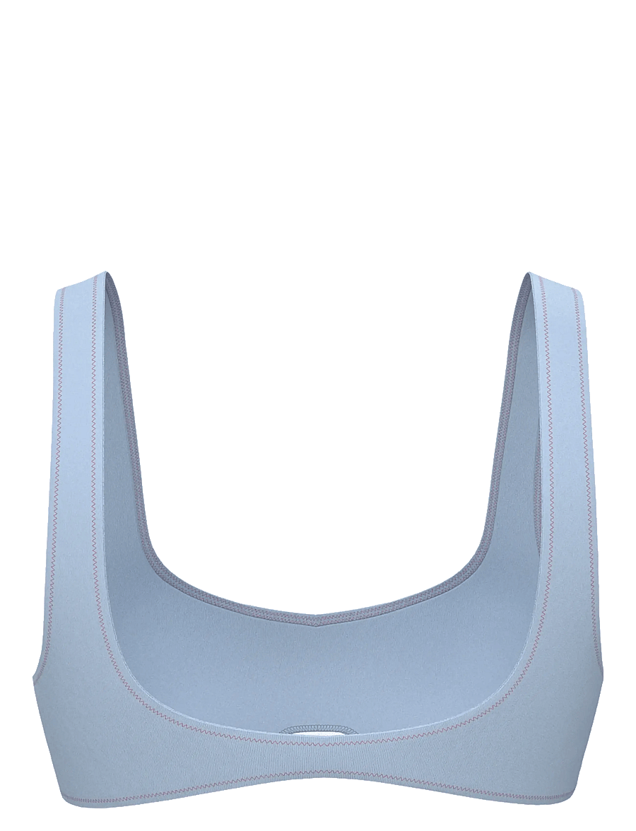 Calvin Klein - BRALETTE - trekantsbikinier - breezy blue - 2
