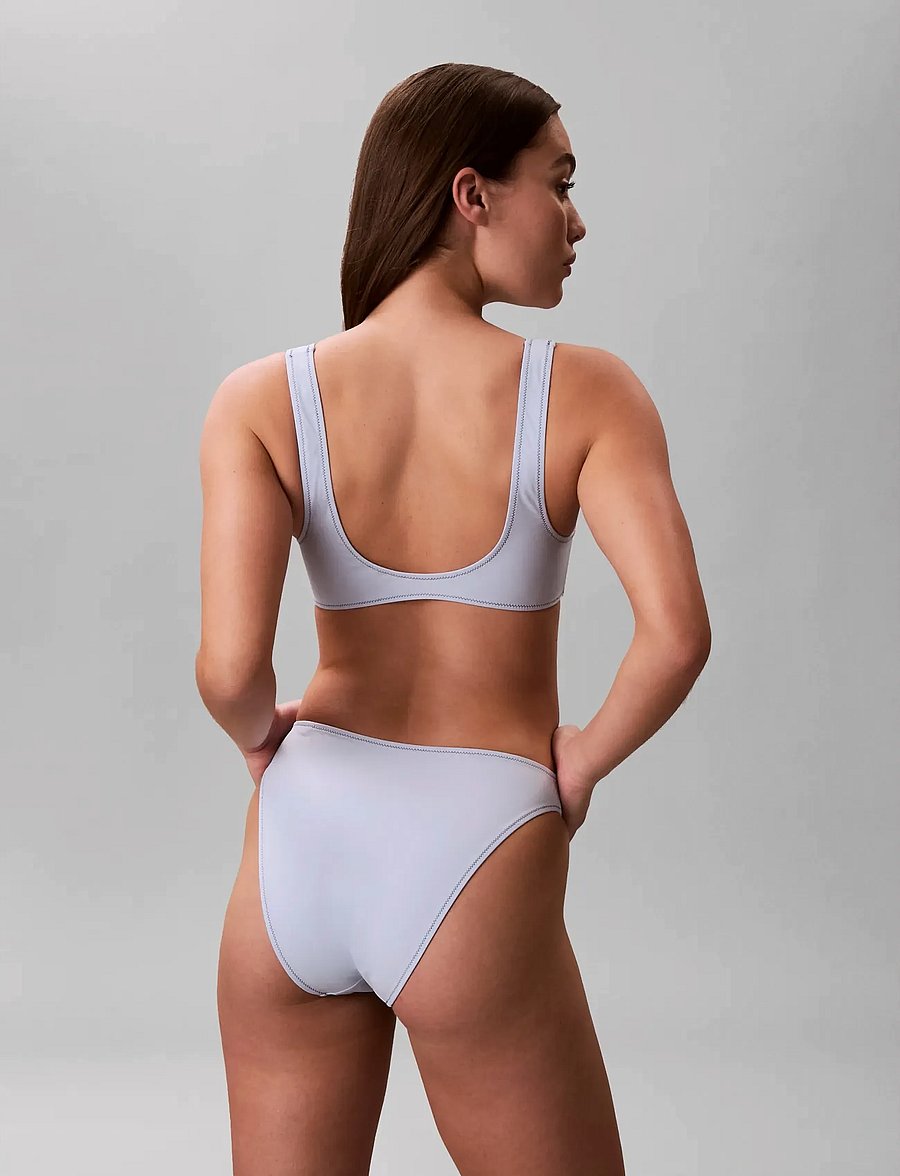 Calvin Klein - BRALETTE - trekantsbikinier - breezy blue - 4