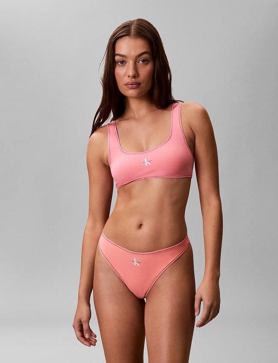 Calvin Klein - BRALETTE - triangle bikinis - washed scarlet - 3