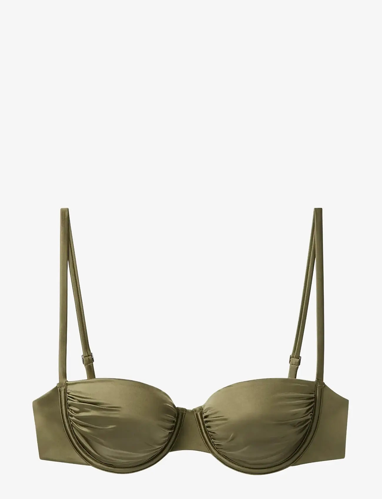 Calvin Klein - BALCONETTE - TIE BACK - bikinitoppe med bøjle - brush green - 1