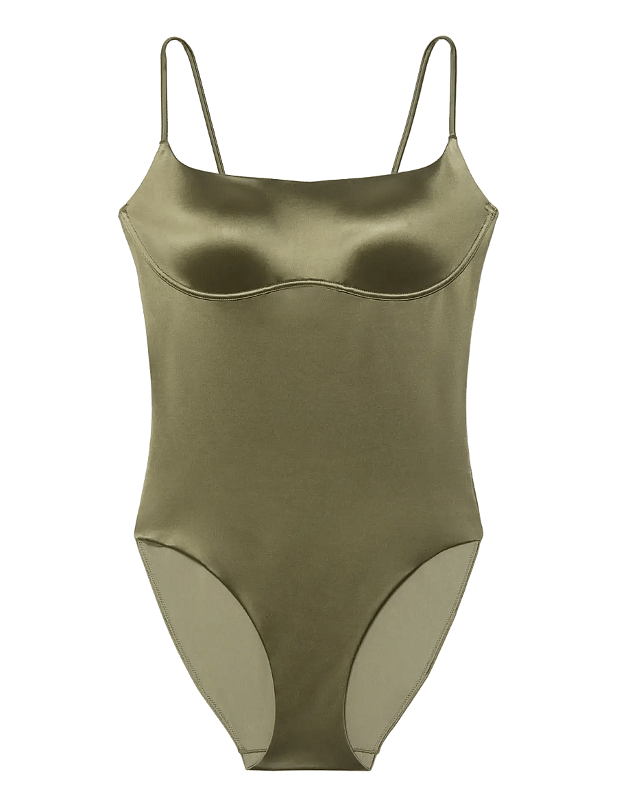 Calvin Klein - ONE PIECE - ujumistrikood - brush green - 1