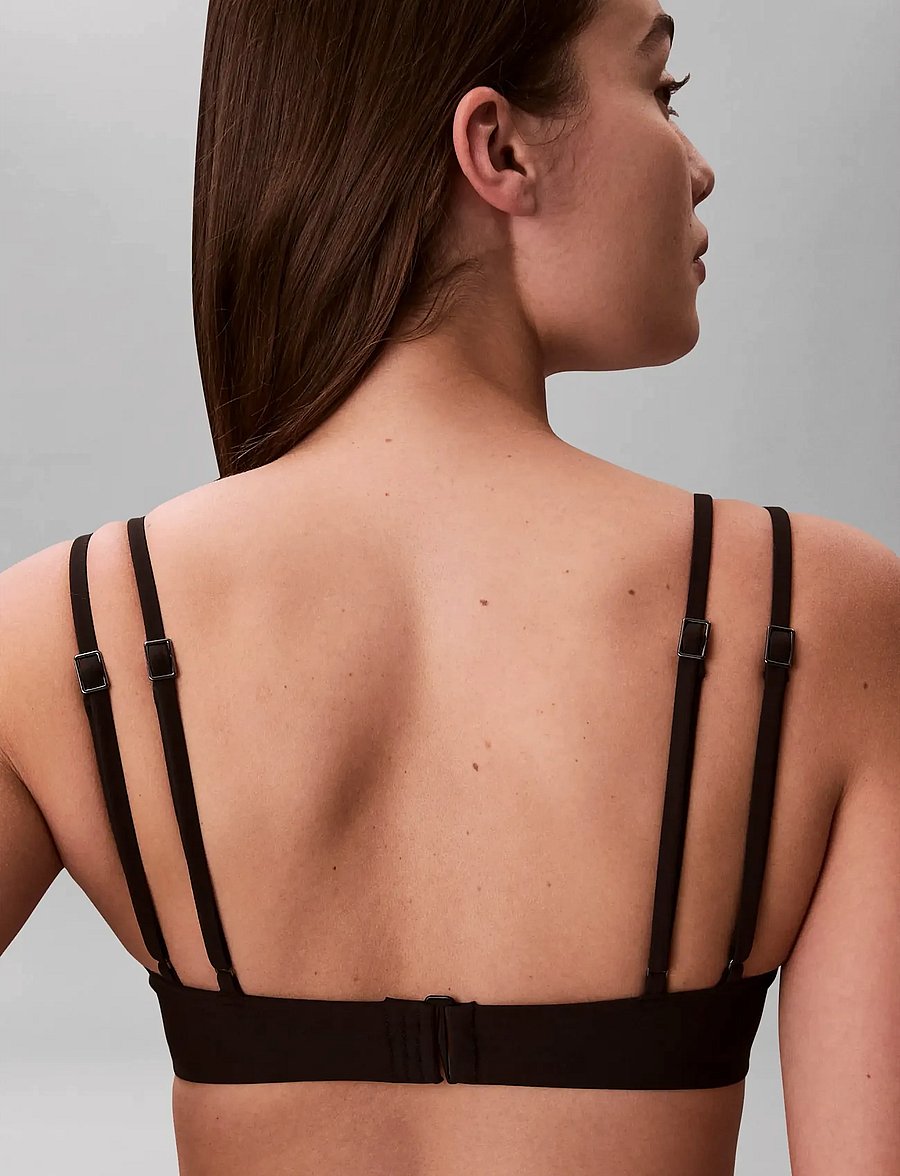 Calvin Klein - BRALETTE - triangle bikinis - black - 4