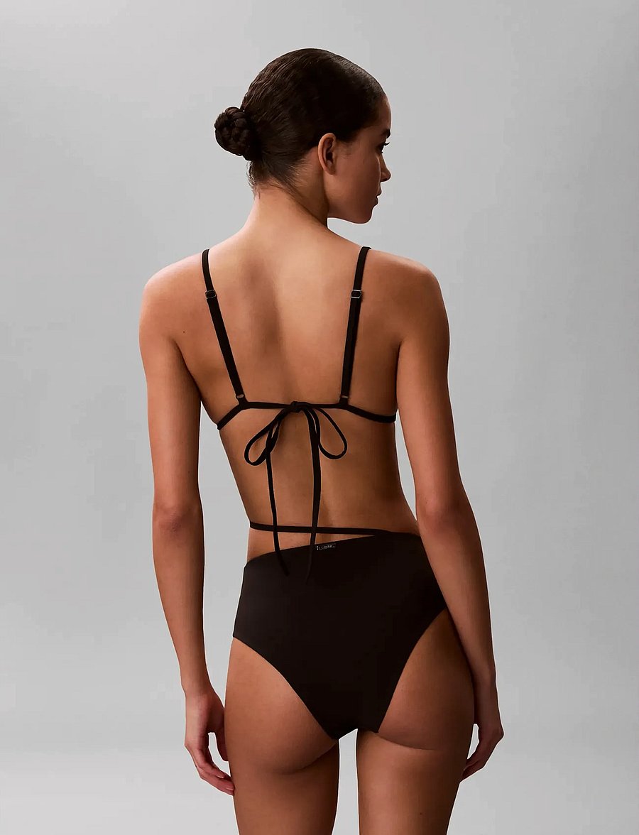 Calvin Klein - HW BELT BOTTOM - højtaljede bikinitrusser - black - 2
