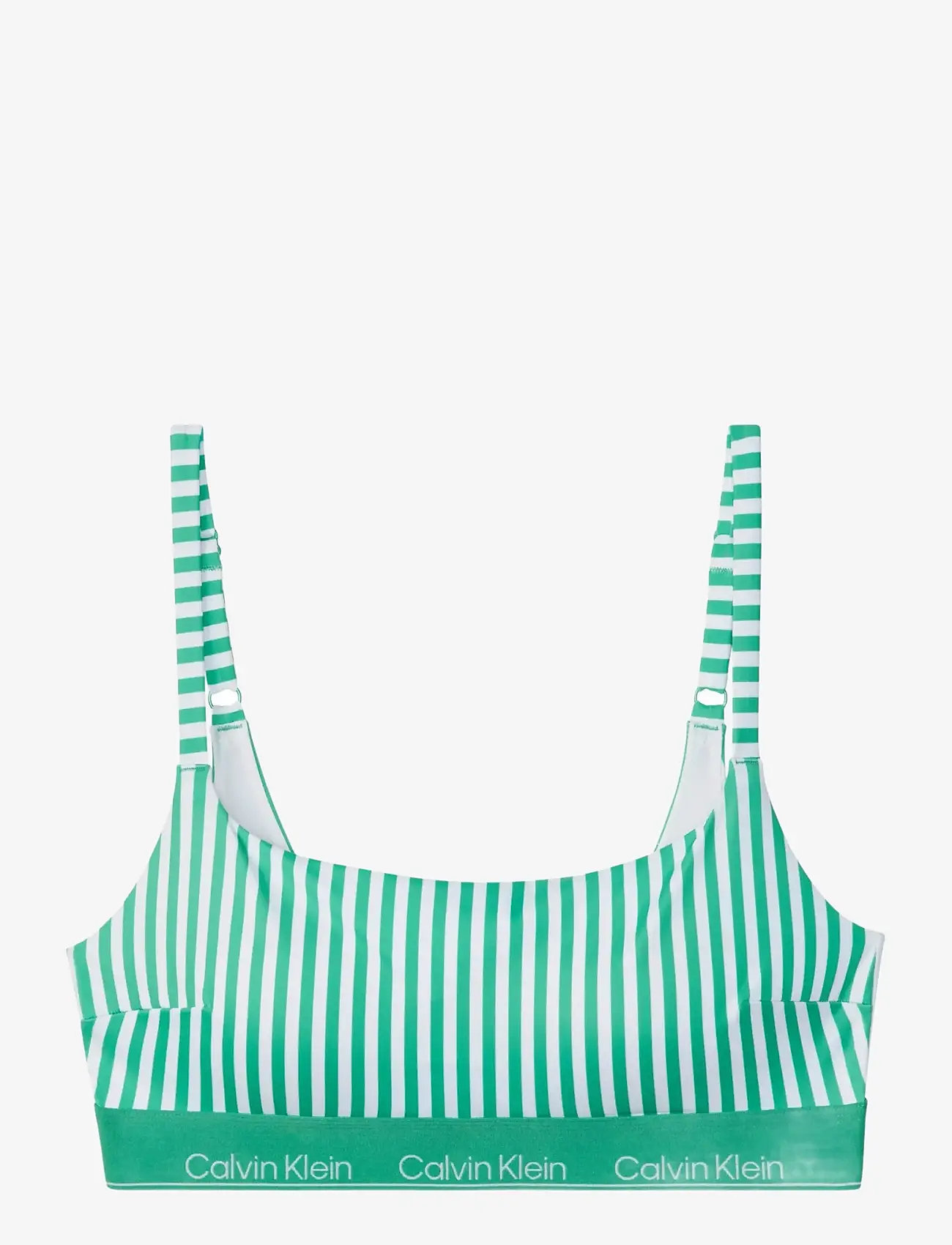 Calvin Klein - SQUARE NECK BRALETTE - dreieck-bikini-oberteile - 20186 penny stripe w mardi gras gre - 1