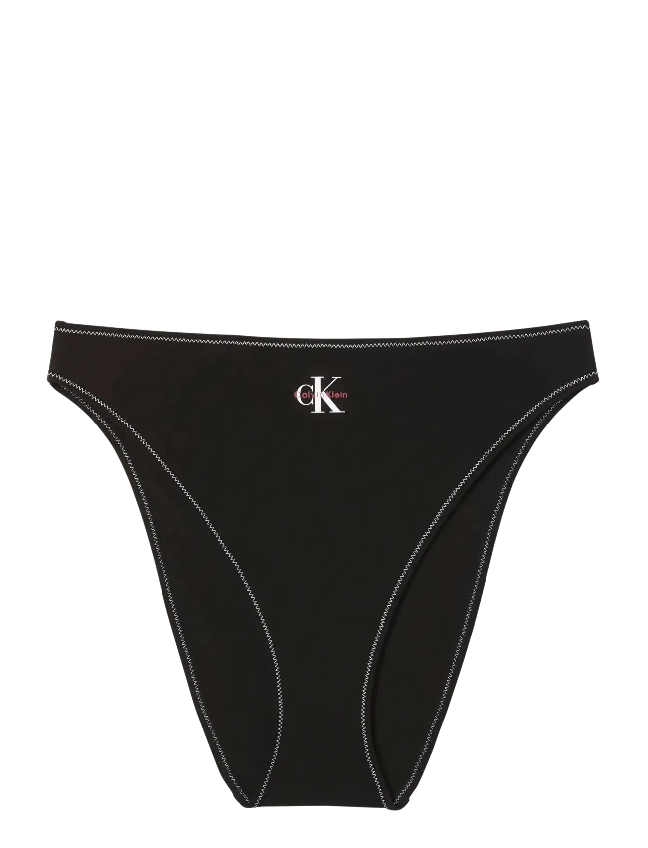 Calvin Klein HIGH LEG BIKINI - Kläder - BLACK / black