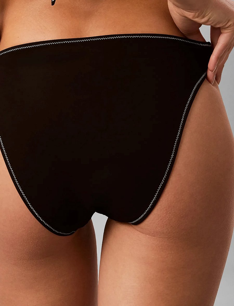 Calvin Klein - HIGH LEG BIKINI - brazilian bikiinid - black - 4