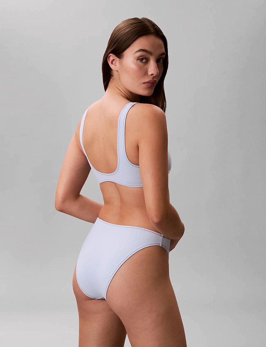 Calvin Klein - HIGH LEG BIKINI - brazilian bikiinid - breezy blue - 2