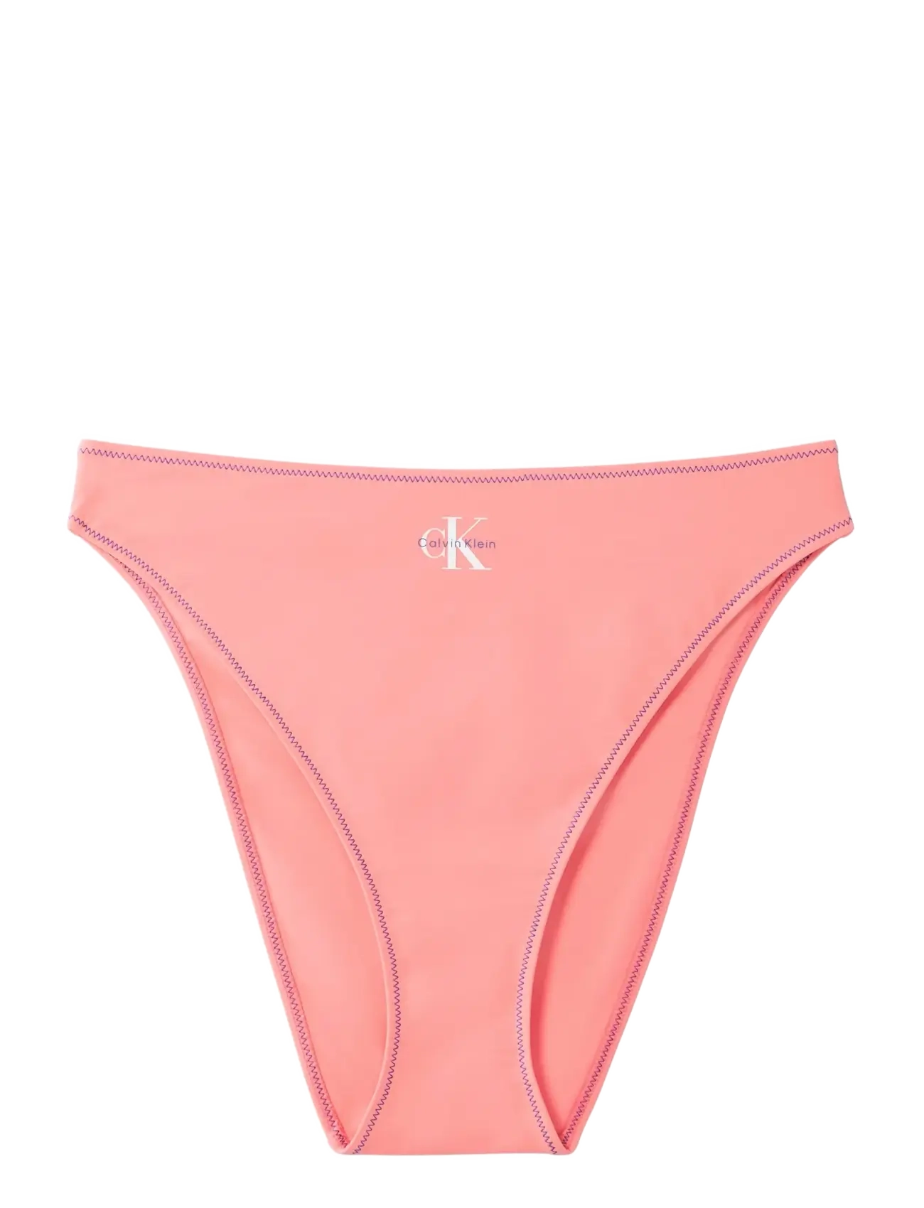Calvin Klein HIGH LEG BIKINI - Bikinis - WASHED SCARLET / coral