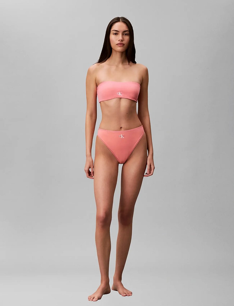 Calvin Klein - HIGH LEG BIKINI - brazilian bikinier - washed scarlet - 0