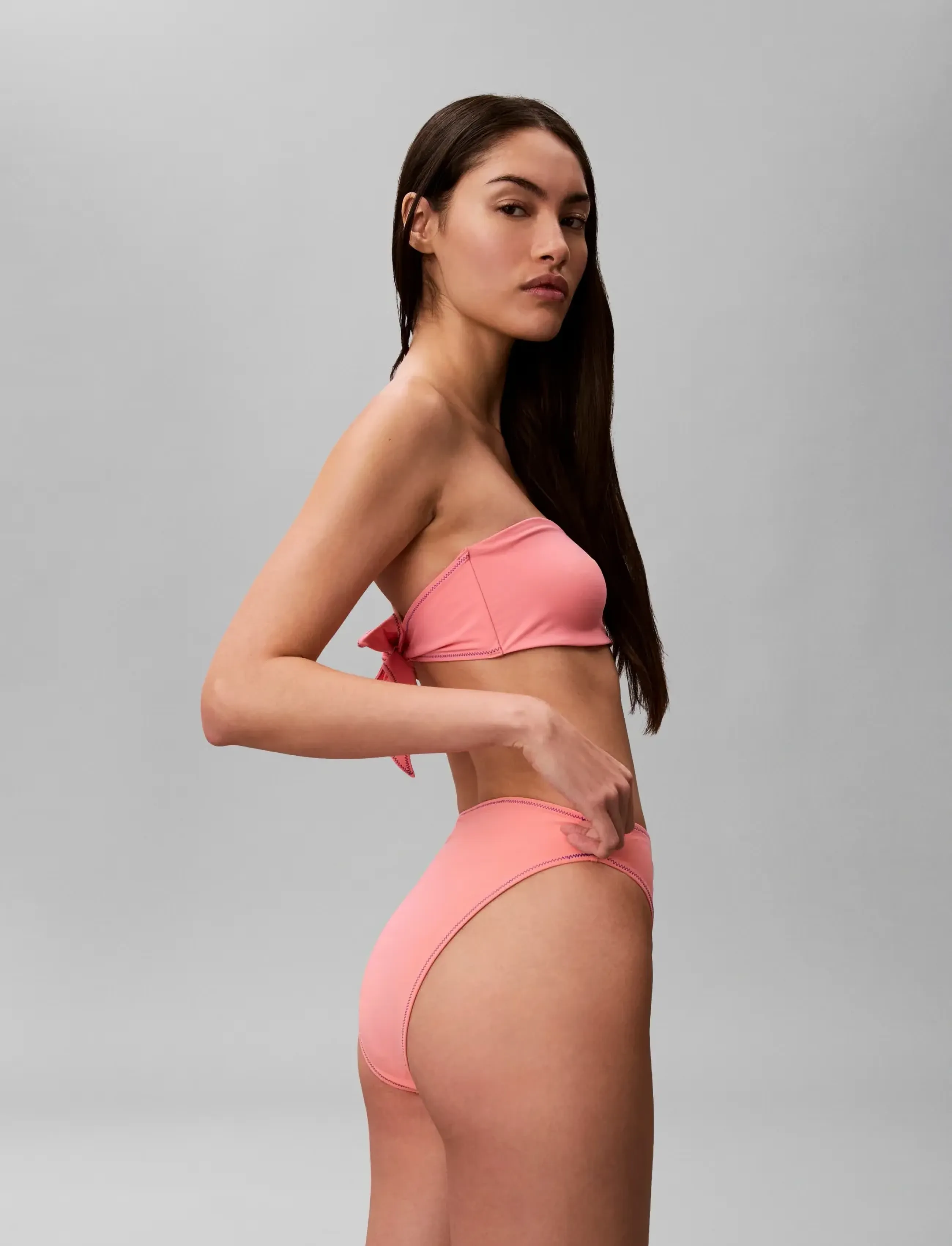 Calvin Klein - HIGH LEG BIKINI - brazilian bikinis - washed scarlet - 2