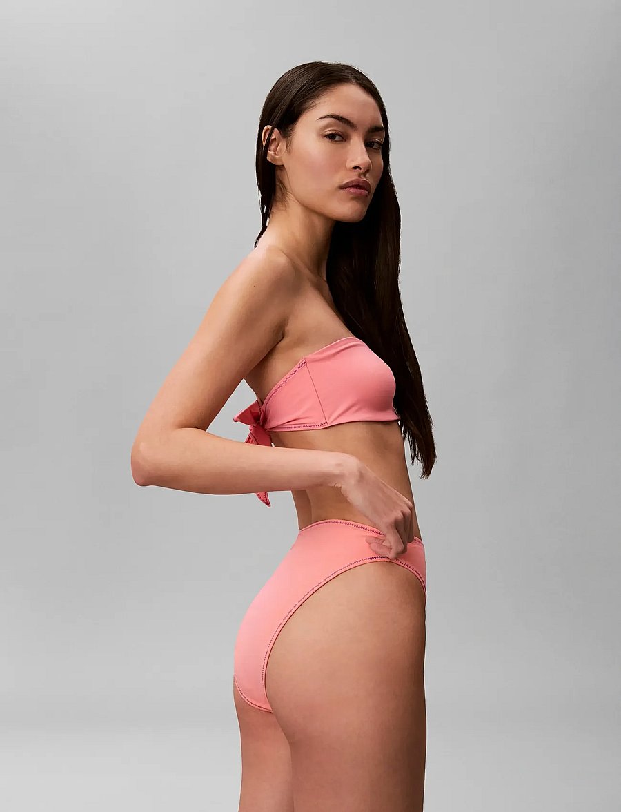 Calvin Klein - HIGH LEG BIKINI - brazilian bikinier - washed scarlet - 2