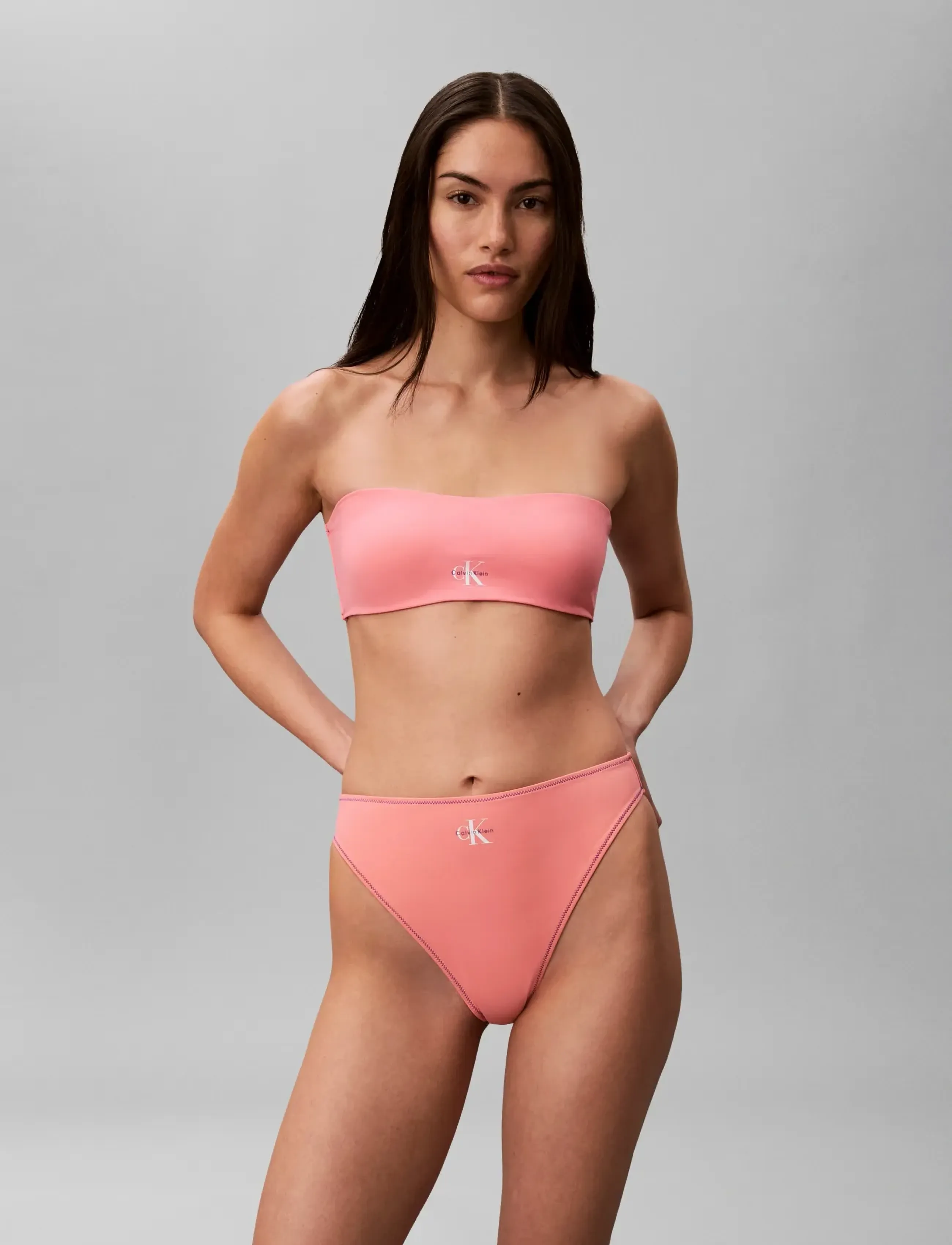 Calvin Klein - HIGH LEG BIKINI - brazilian bikinis - washed scarlet - 3