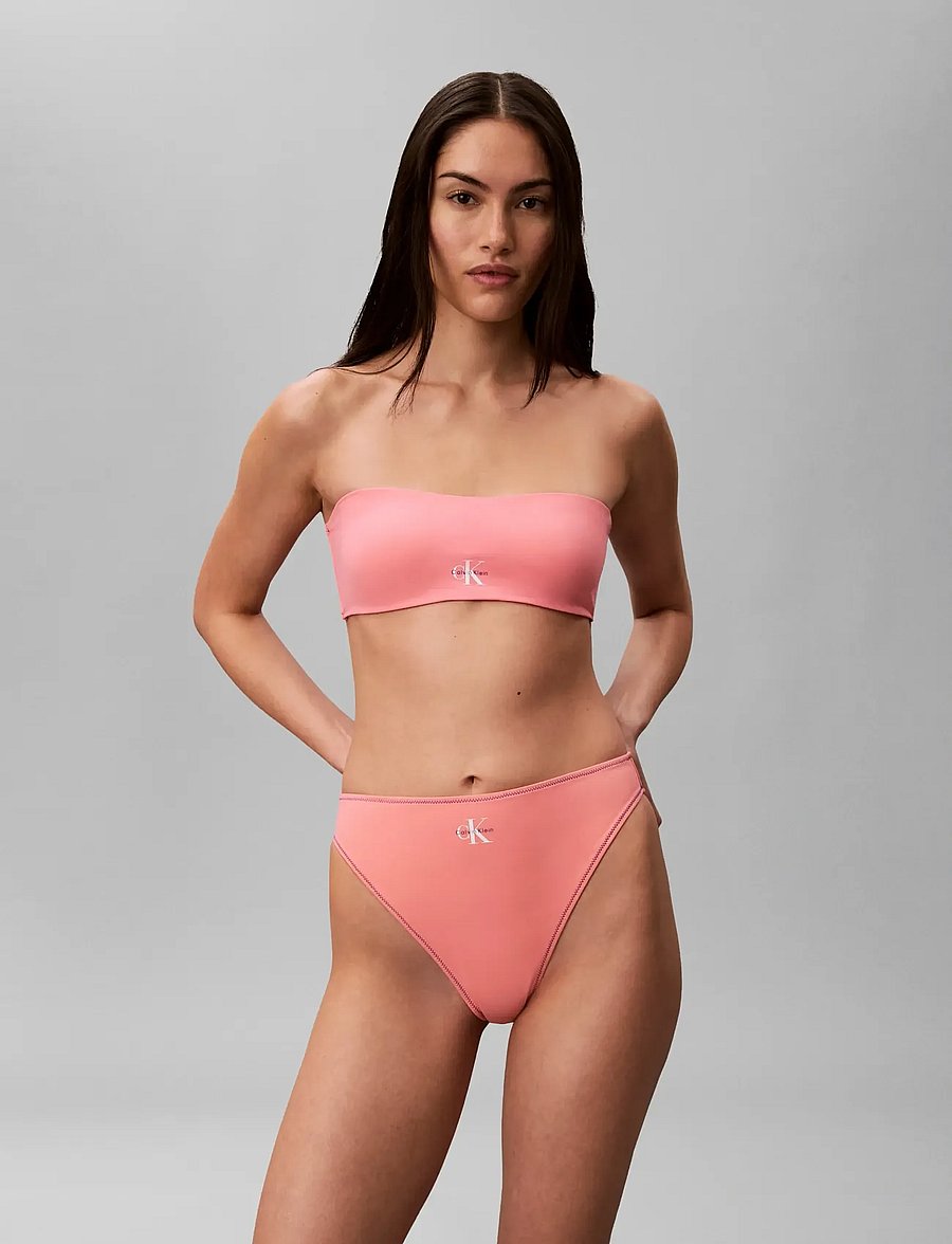 Calvin Klein - HIGH LEG BIKINI - brazilian bikinier - washed scarlet - 3