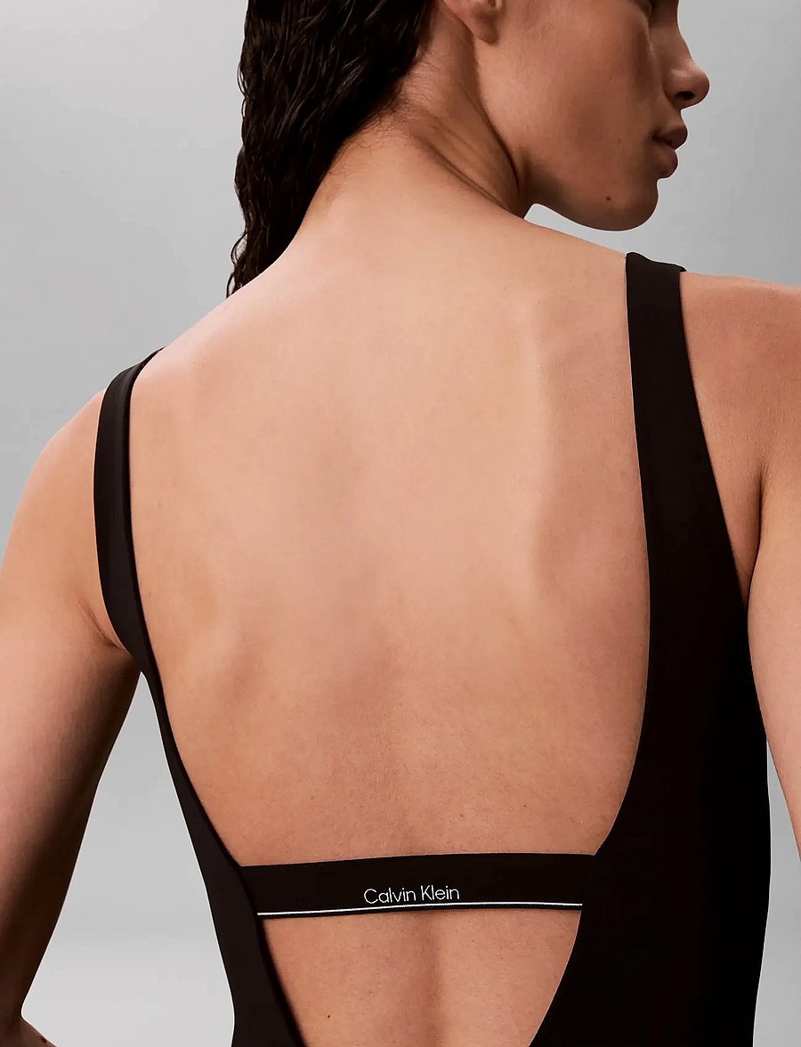 Calvin Klein - SCOOP BACK ONE PIECE - badedragter - black - 4