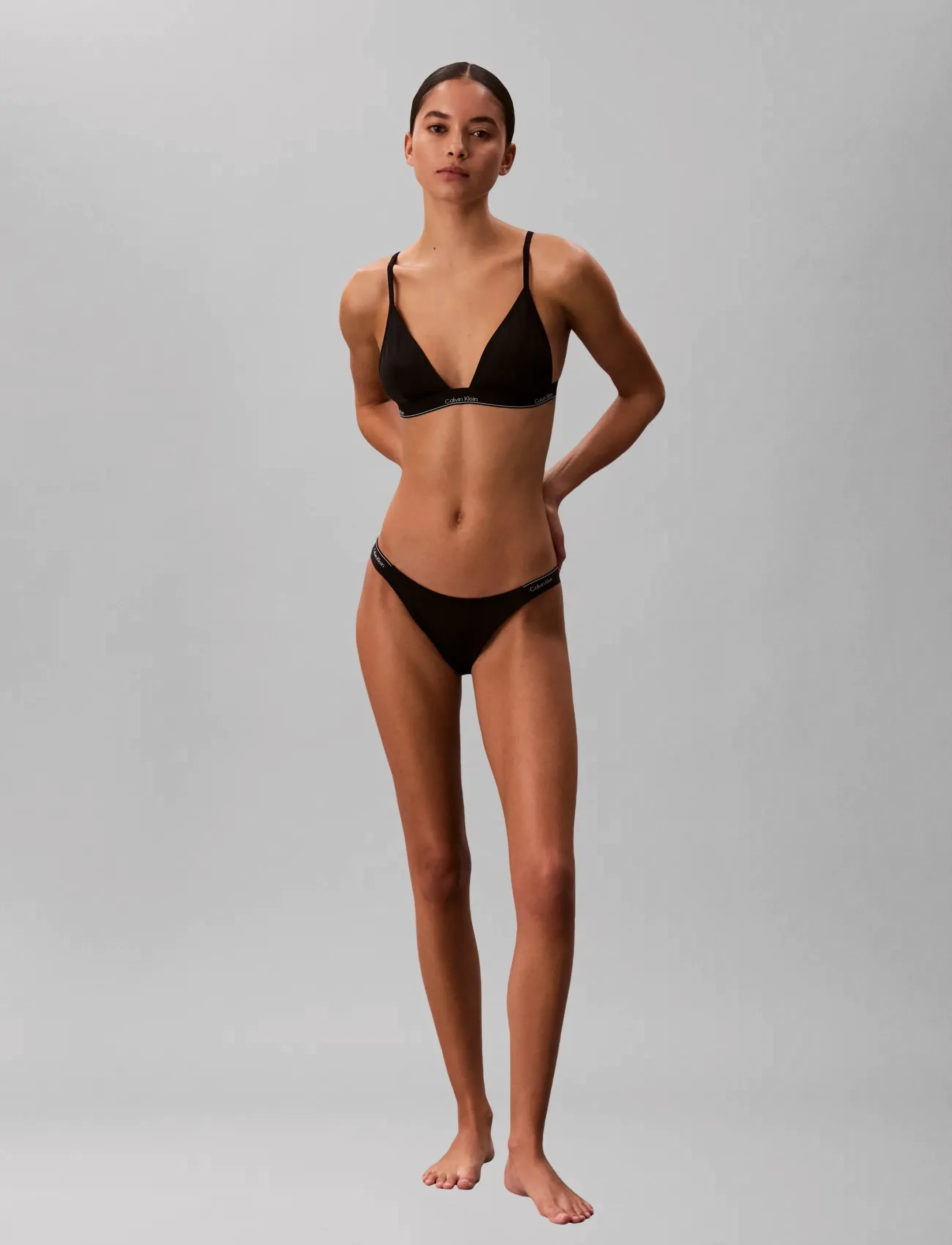 Calvin Klein Bikini, Kvinder, G-streng Bikini Underdel, Sort, Str: M