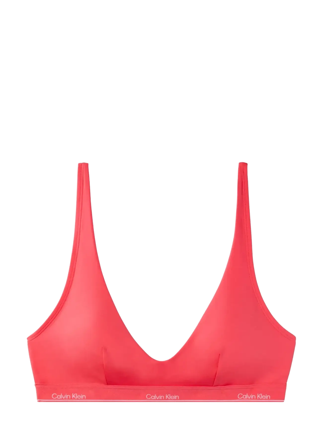 Calvin Klein HALTER BRALETTE - Badetøj - PUNCH PINK / coral