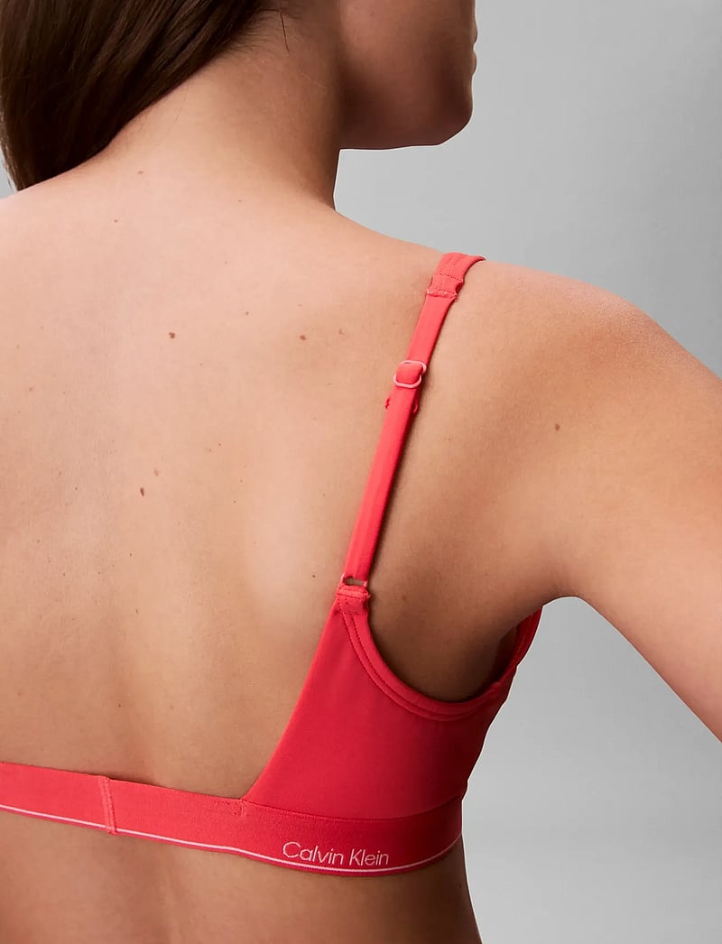 Calvin Klein - HALTER BRALETTE - triangle bikinis - punch pink - 4