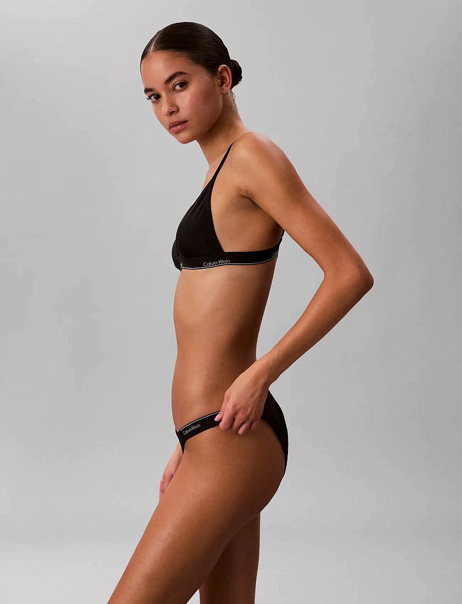Calvin Klein - TRIANGLE - triangle bikinis - black - 5