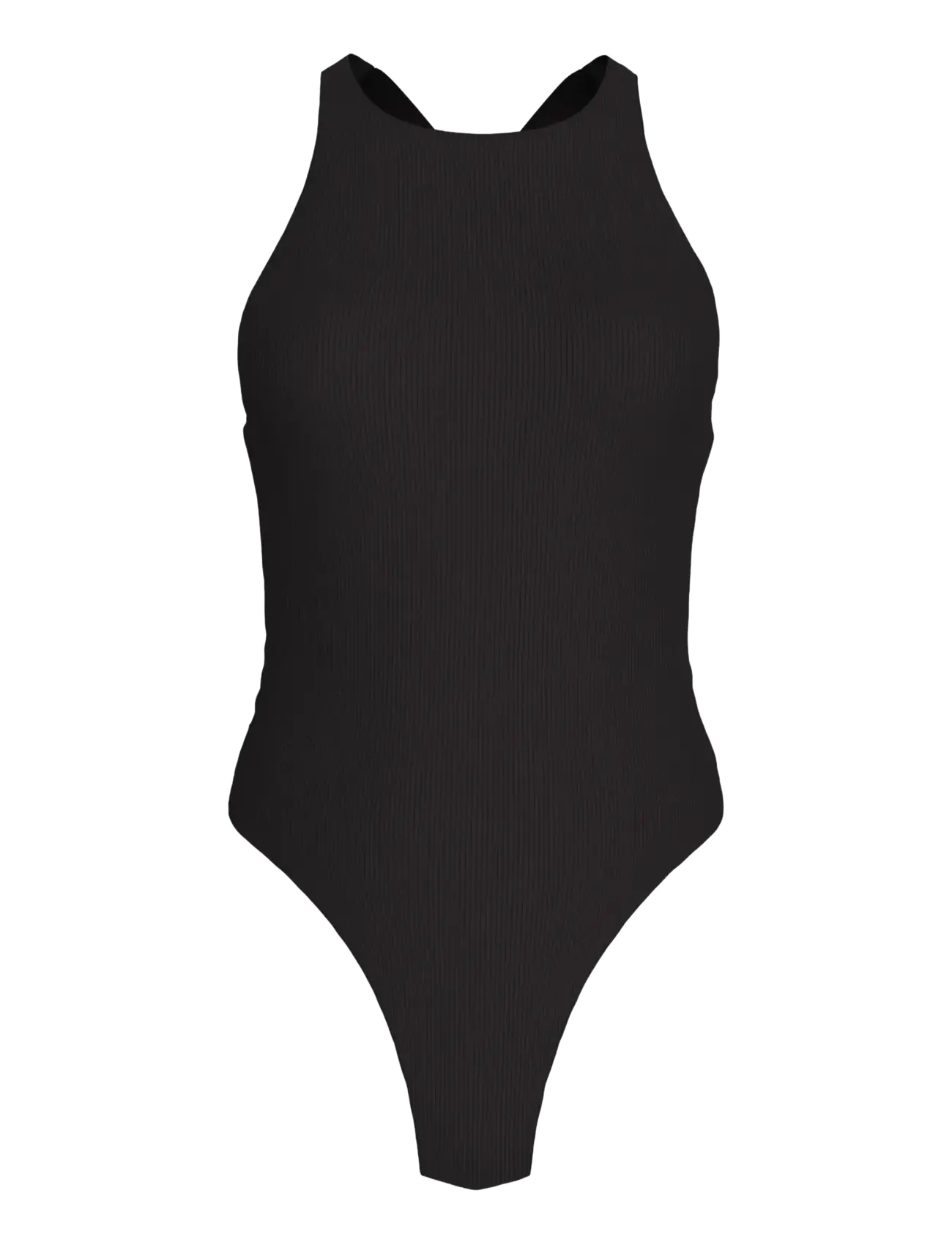Calvin Klein SCOOP BACK ONE PIECE - Beachwear - BLACK / black
