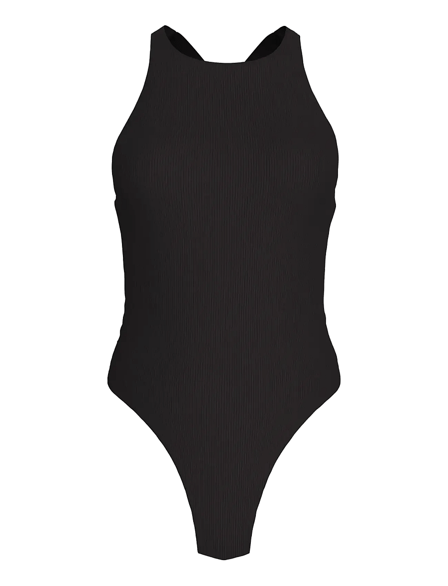 Calvin Klein - SCOOP BACK ONE PIECE - swimsuits - black - 1