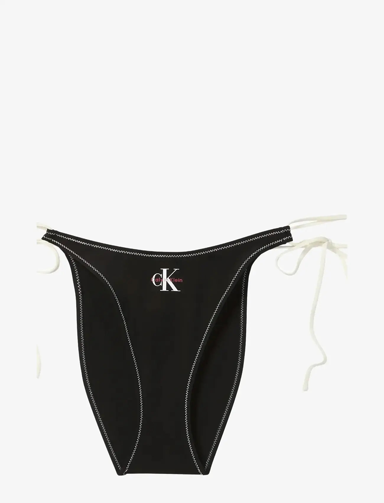 Calvin Klein - SIDE TIE BOTTOM - side tie bikinis - black - 1