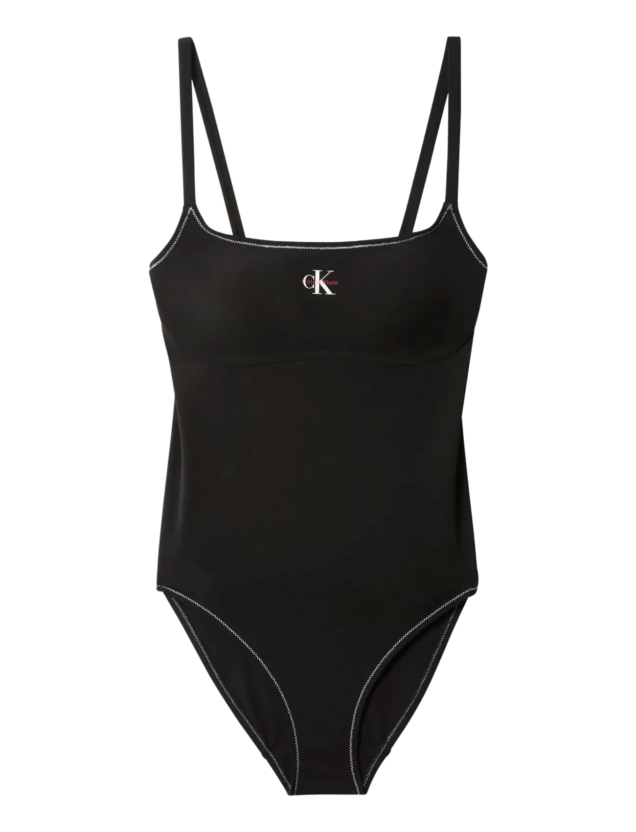 Calvin Klein ONE PIECE - Badkläder - BLACK / black