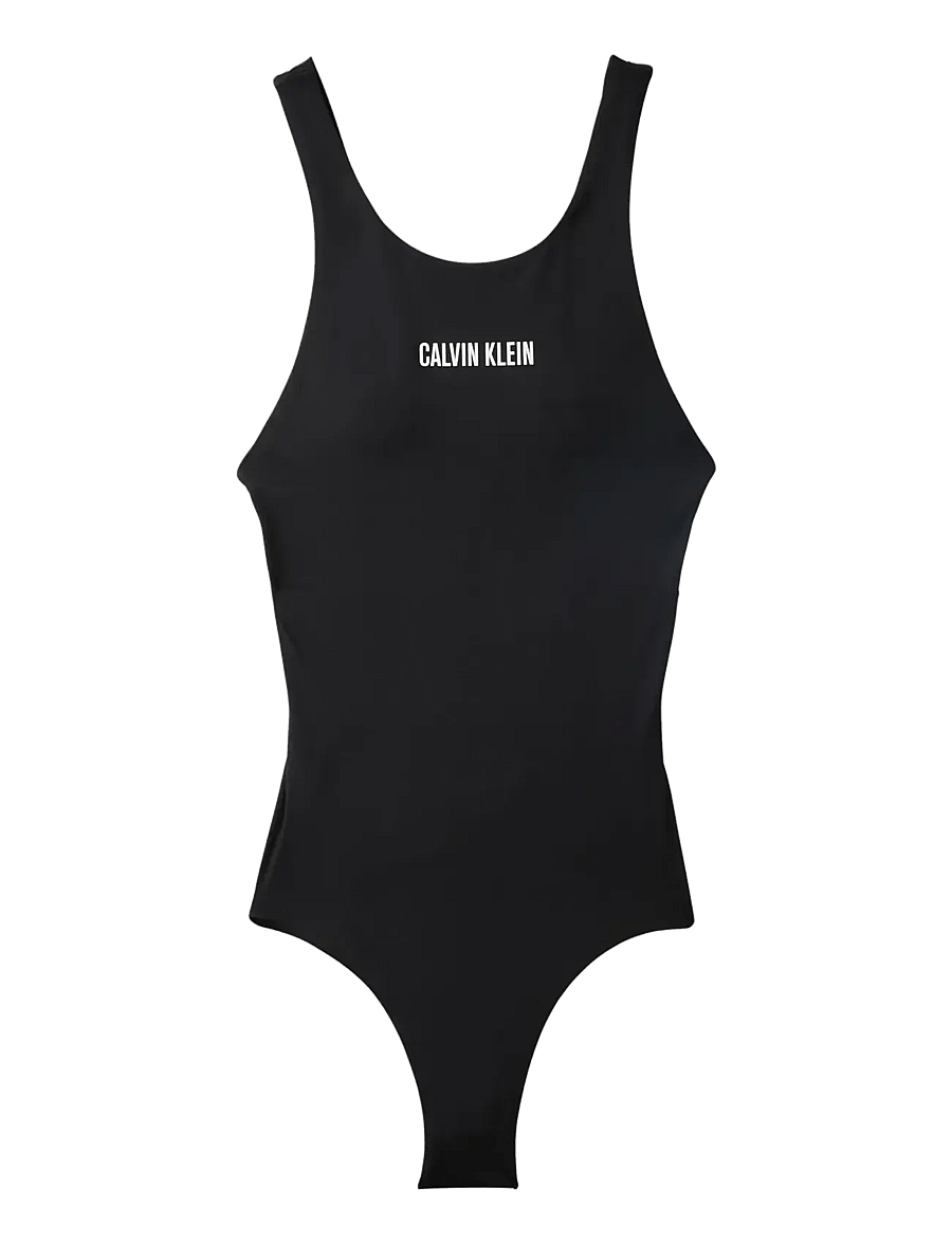 Calvin Klein - SCOOP BACK ONE PIECE - baddräkter - black - 1