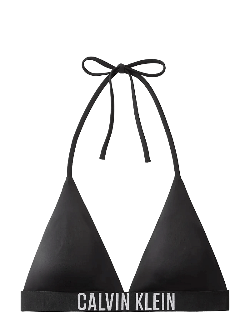 Calvin Klein - HALTER TRIANGLE - trekantsbikinier - black - 1