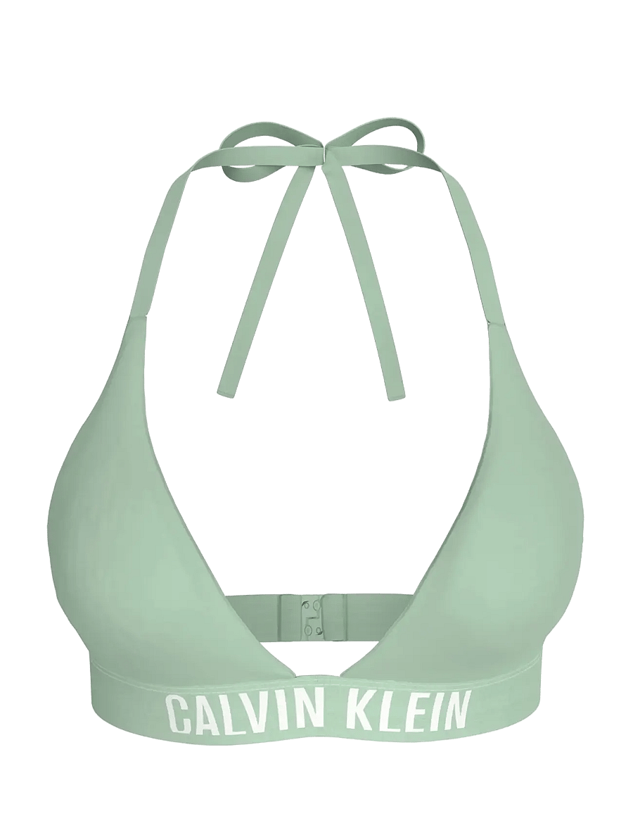 Calvin Klein - HALTER TRIANGLE - dreieck-bikini-oberteile - spray - 0