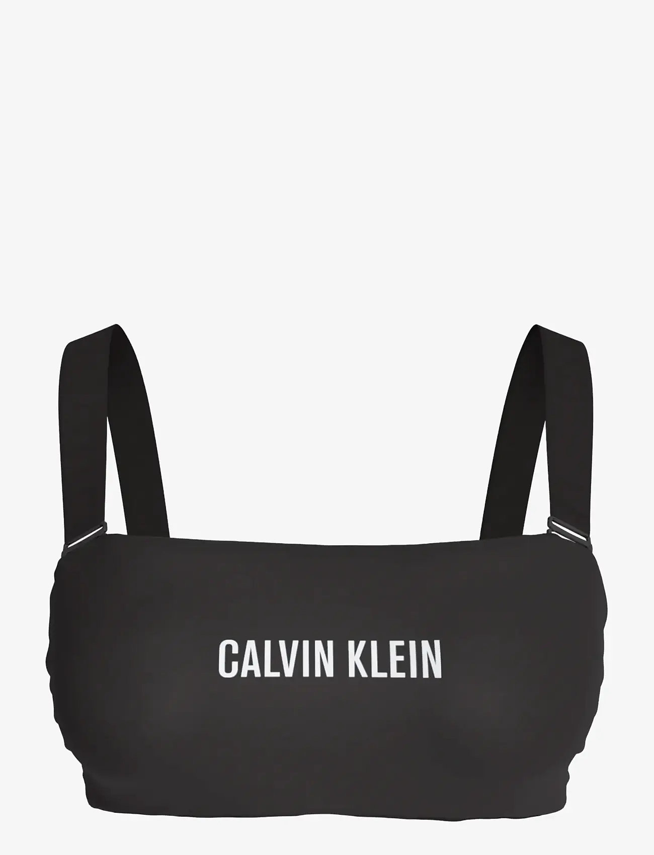 Calvin Klein - BANDEAU W STRAPS - bandeaubikinier - black - 1