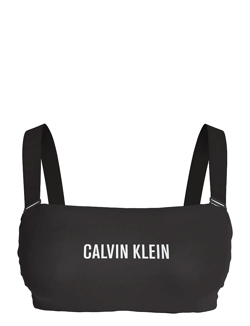 Calvin Klein - BANDEAU W STRAPS - bandeaubikinier - black - 1