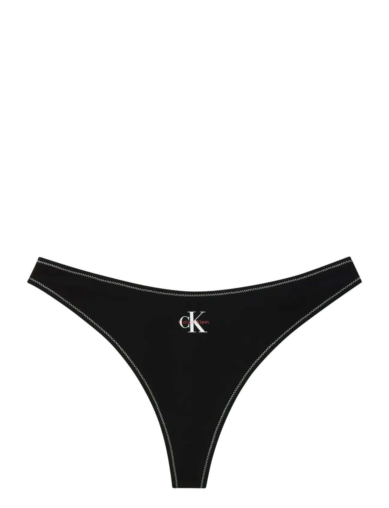 Calvin Klein THONG - Stringid - BLACK / black