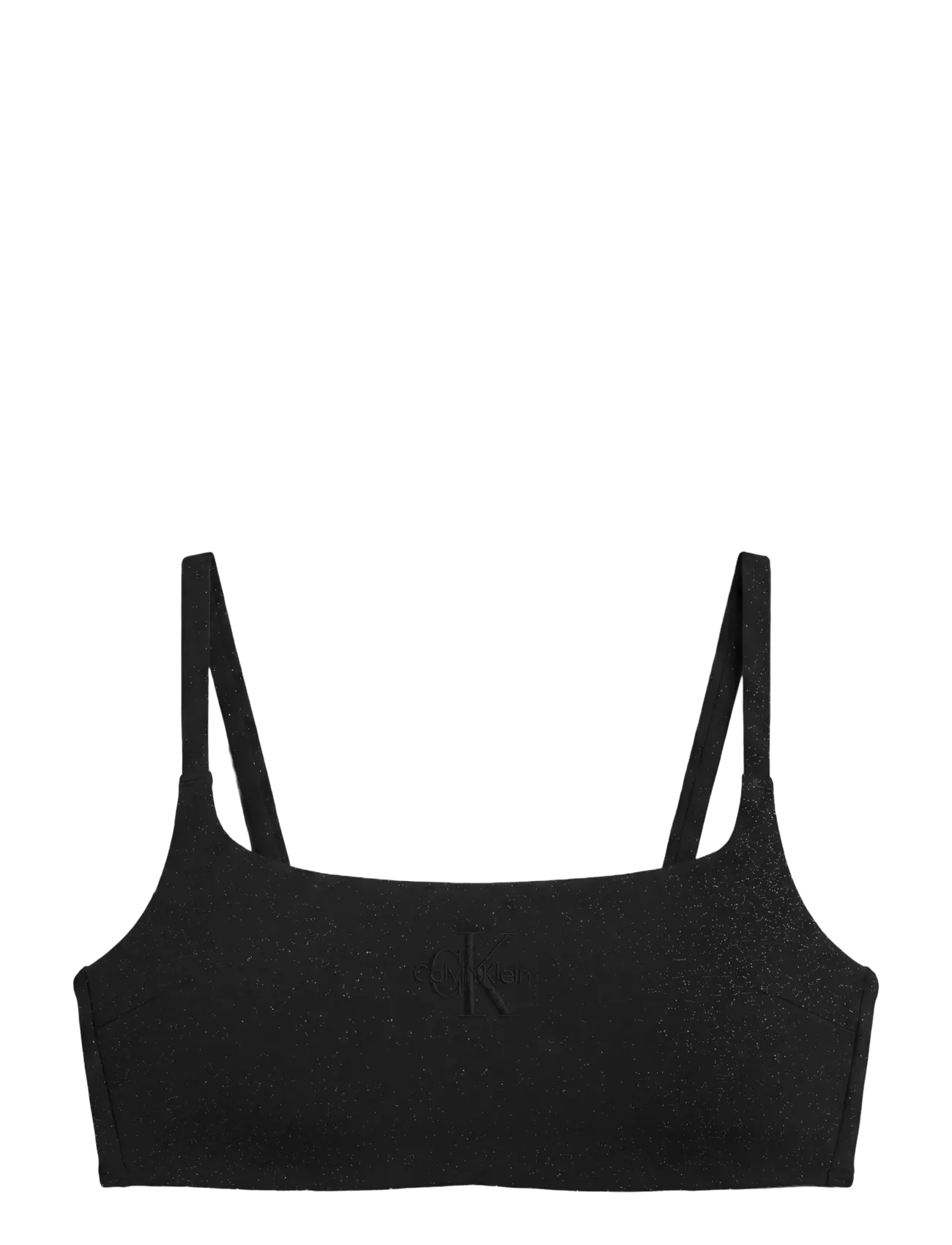 Calvin Klein GRAPHIC MONOGRAM SHINE SWIM BRAL - Badkläder - BLACK / black